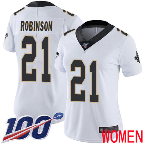 New Orleans Saints Limited White Women Patrick Robinson Road Jersey NFL Football 21 100th Season Vapor Untouchable Jersey
